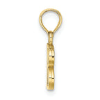 FJC Finejewelers 10k Yellow Gold B Block Initial Charm