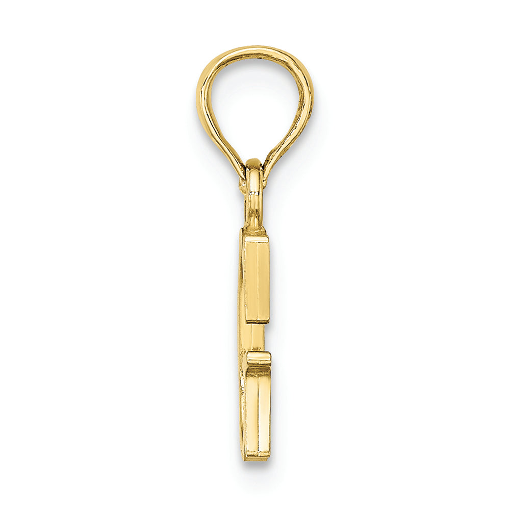 FJC Finejewelers 10k Yellow Gold G Block Initial Charm