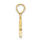 FJC Finejewelers 10k Yellow Gold G Block Initial Charm