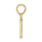FJC Finejewelers 10k Yellow Gold I Block Initial Charm