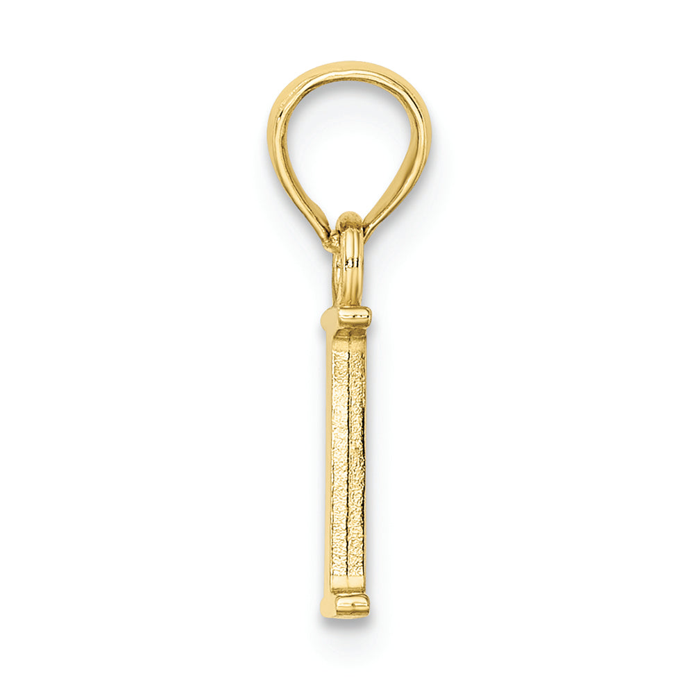 FJC Finejewelers 10k Yellow Gold I Block Initial Charm