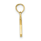 FJC Finejewelers 10k Yellow Gold K Block Initial Charm