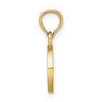 FJC Finejewelers 10k Yellow Gold O Block Initial Charm