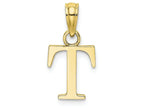 FJC Finejewelers 10k Yellow Gold T Block Initial Charm