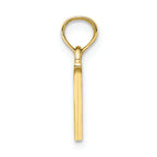 FJC Finejewelers 10k Yellow Gold V Block Initial Charm