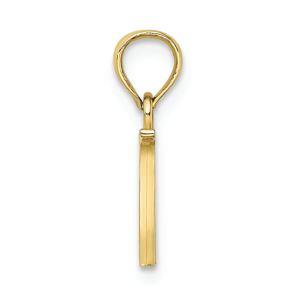 FJC Finejewelers 10k Yellow Gold W Block Initial Charm