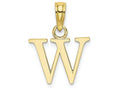 FJC Finejewelers 10k Yellow Gold W Block Initial Charm