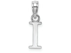 FJC Finejewelers 10k White Gold I Block Initial Charm