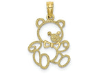 FJC Finejewelers 10k Yellow Gold Teddy Bear Charm