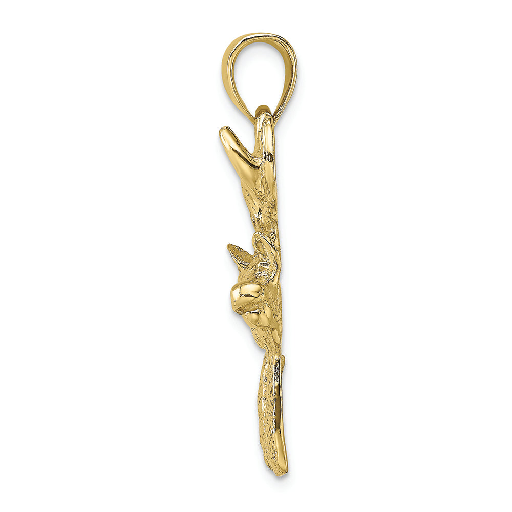 FJC Finejewelers 10k Yellow Gold Deer Head Profile6 Point Buck Charm