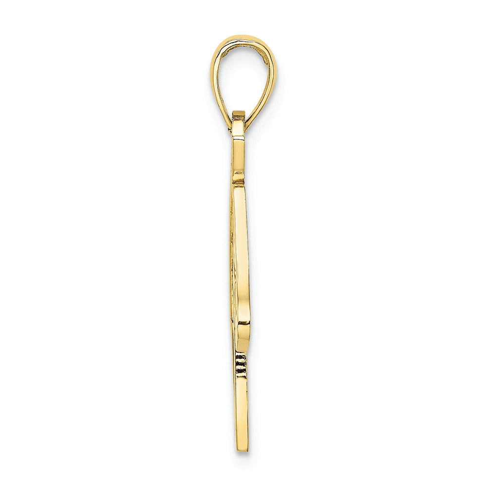 FJC Finejewelers 10k Yellow Gold Horse Head Profile Charm