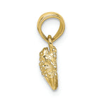 FJC Finejewelers 10k Yellow Gold Miniature Frog Charm Textured
