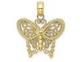 FJC Finejewelers 10k Yellow Gold Butterfly Charm