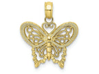 FJC Finejewelers 10k Yellow Gold Butterfly Charm