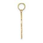 FJC Finejewelers 10k Yellow Gold Eagle Landing Flat with Head Down Wings Up Charm