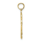 FJC Finejewelers 10k Yellow Gold 3d Cat Sitting with Bow Charm