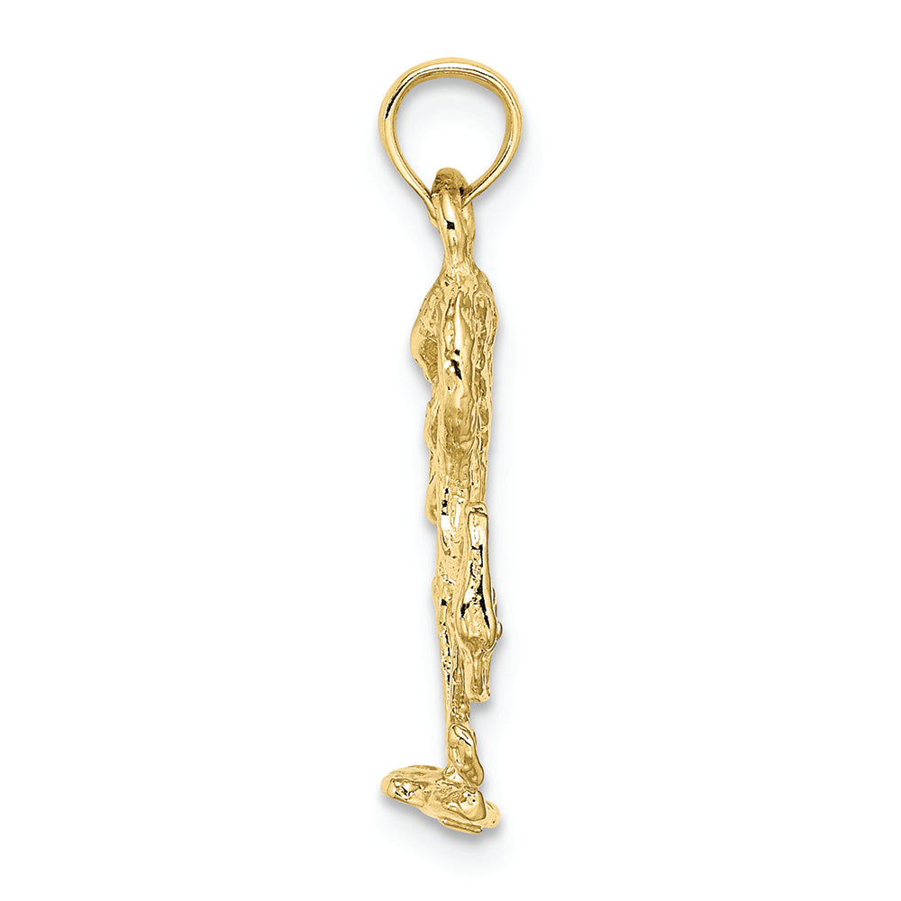 FJC Finejewelers 10k Yellow Gold 3d Flamingo Charm