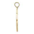 FJC Finejewelers 10k Yellow Gold Ho Ho Ho Christmas Stocking Charm