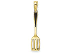 FJC Finejewelers 10k Yellow Gold 3d Spatula with Black Enamel Charm