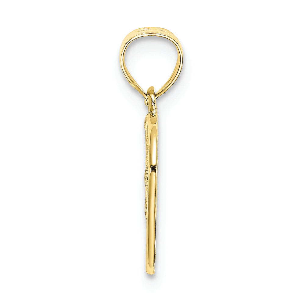 FJC Finejewelers 10k Yellow Gold Woven Heart Charm