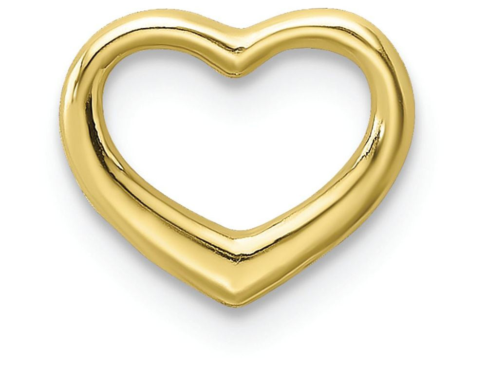 FJC Finejewelers 10k Yellow Gold Mini Floating Heart Charm
