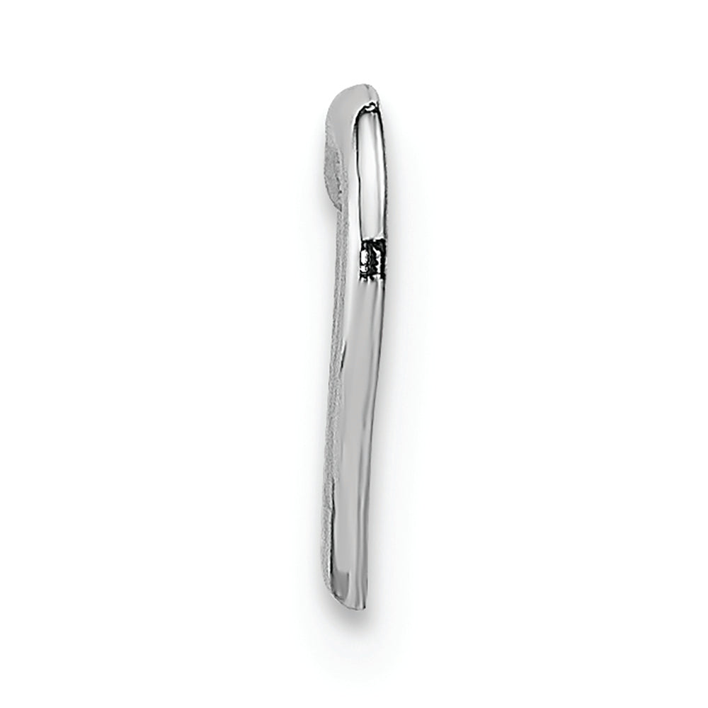 FJC Finejewelers 10k White Gold Mini Floating Heart Back Charm