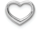 FJC Finejewelers 10k White Gold Mini Floating Heart Back Charm