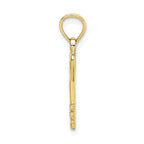 FJC Finejewelers 10k Yellow Gold Key with Heart Top Charm