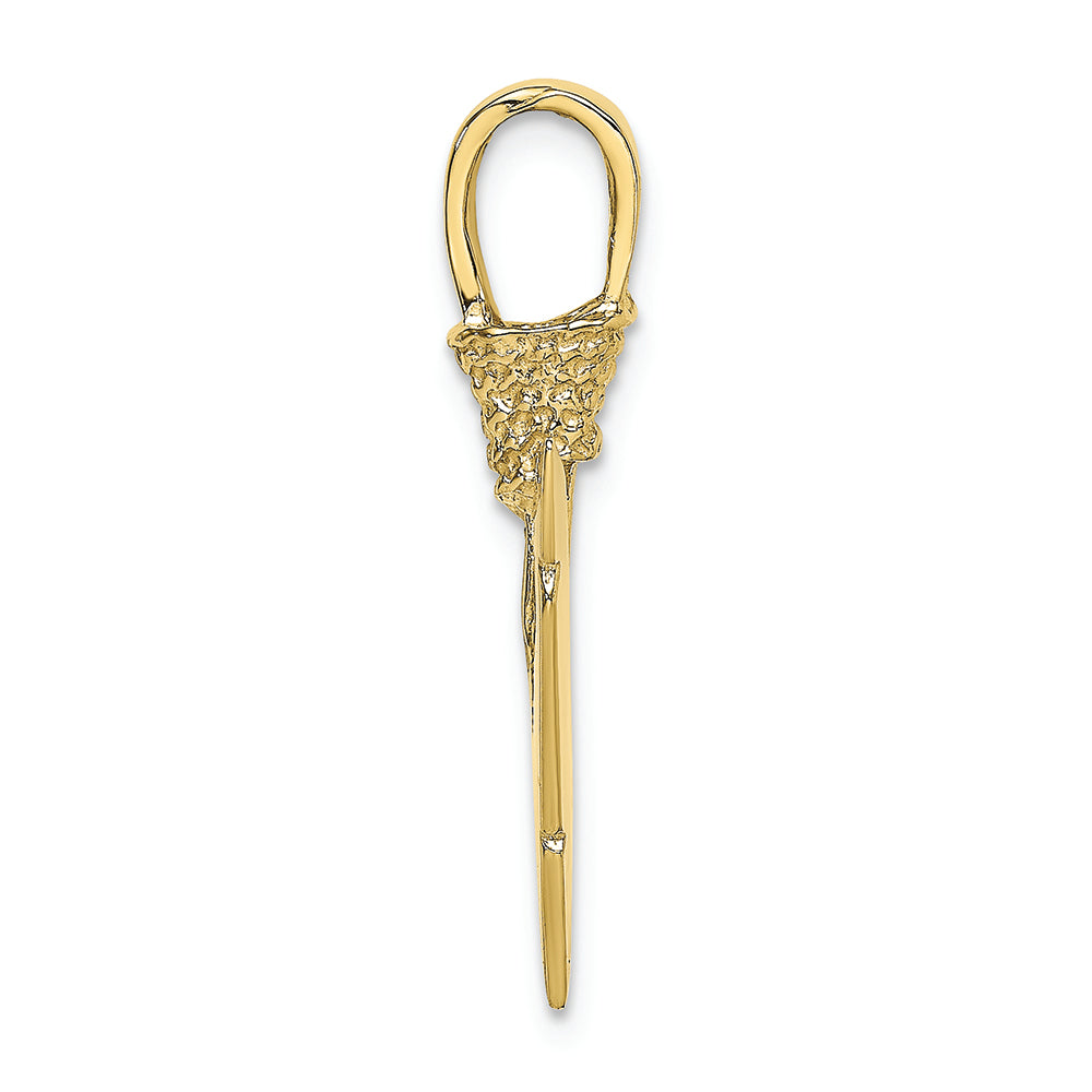 FJC Finejewelers 10k Yellow Gold 3d Arrowhead Charm