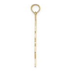 FJC Finejewelers 10k Yellow Gold Polished Engreaved Cello Charm