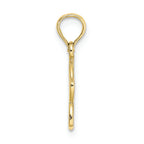 FJC Finejewelers 10k Yellow Gold Flower Charmcut-out