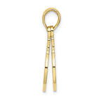 FJC Finejewelers 10k Yellow Gold 3d Handcuffs Moveable Charm