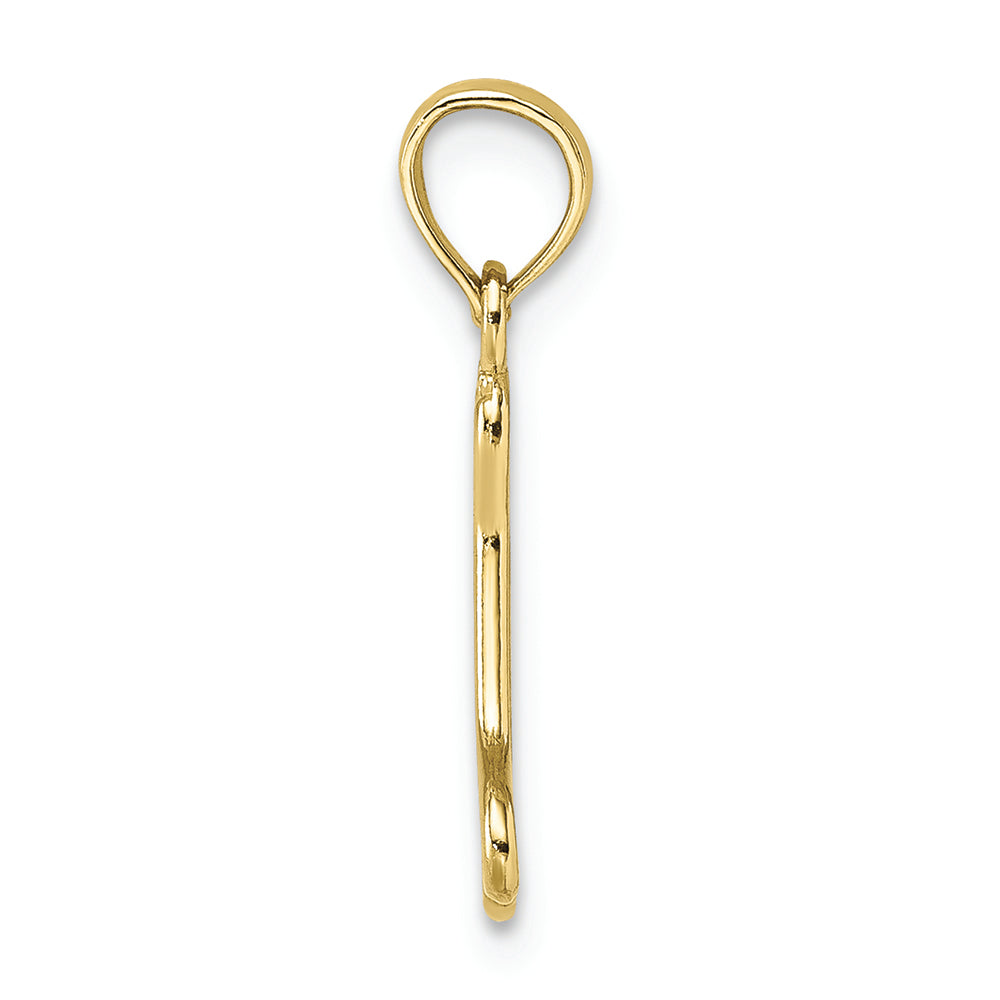 FJC Finejewelers 10k Yellow Gold Mini Dog Bone Charmcut-out