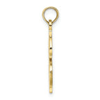 FJC Finejewelers 10k Yellow Gold Dollar Signtextured Charm