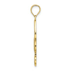 FJC Finejewelers 10k Yellow Gold Fleur-de-lis Charmcut-out