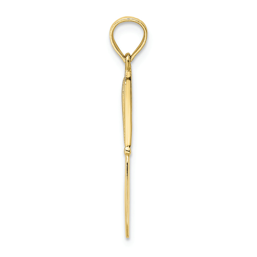 FJC Finejewelers 10k Yellow Gold 3d Table Knife Charm