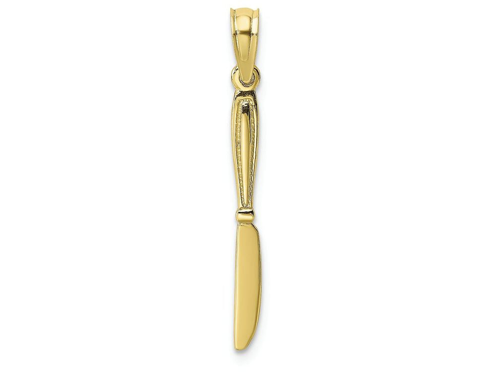 FJC Finejewelers 10k Yellow Gold 3d Table Knife Charm
