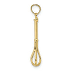 FJC Finejewelers 10k Yellow Gold 3d Whisk Charm