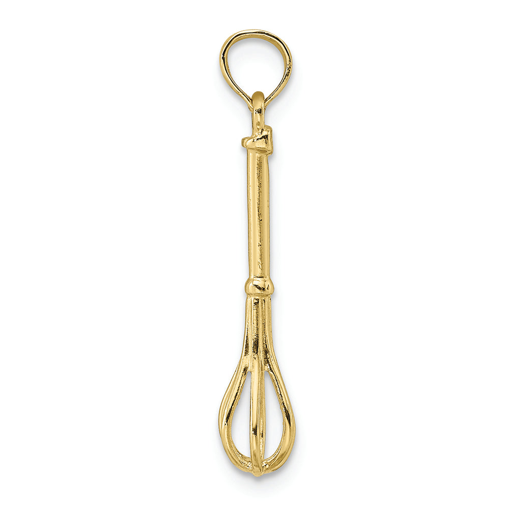 FJC Finejewelers 10k Yellow Gold 3d Whisk Charm