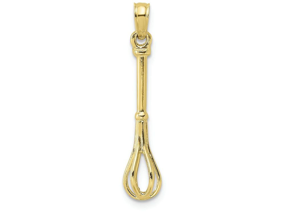 FJC Finejewelers 10k Yellow Gold 3d Whisk Charm