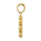 FJC Finejewelers 10k Yellow Gold 3d # Hashtag Charm