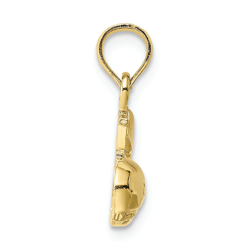 FJC Finejewelers 10k Yellow Gold I Heart Whale Charm