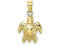 FJC Finejewelers 10k Yellow Gold Mini Sea Turtle Charm
