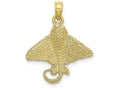 FJC Finejewelers 10k Yellow Gold Spotted Eagle Ray Charm