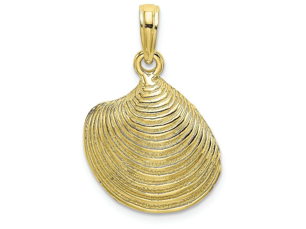 FJC Finejewelers 10k Yellow Gold Clam Shell Charm