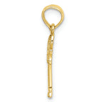 FJC Finejewelers 10k Yellow Gold Mini Palmetto Palm Tree Charm