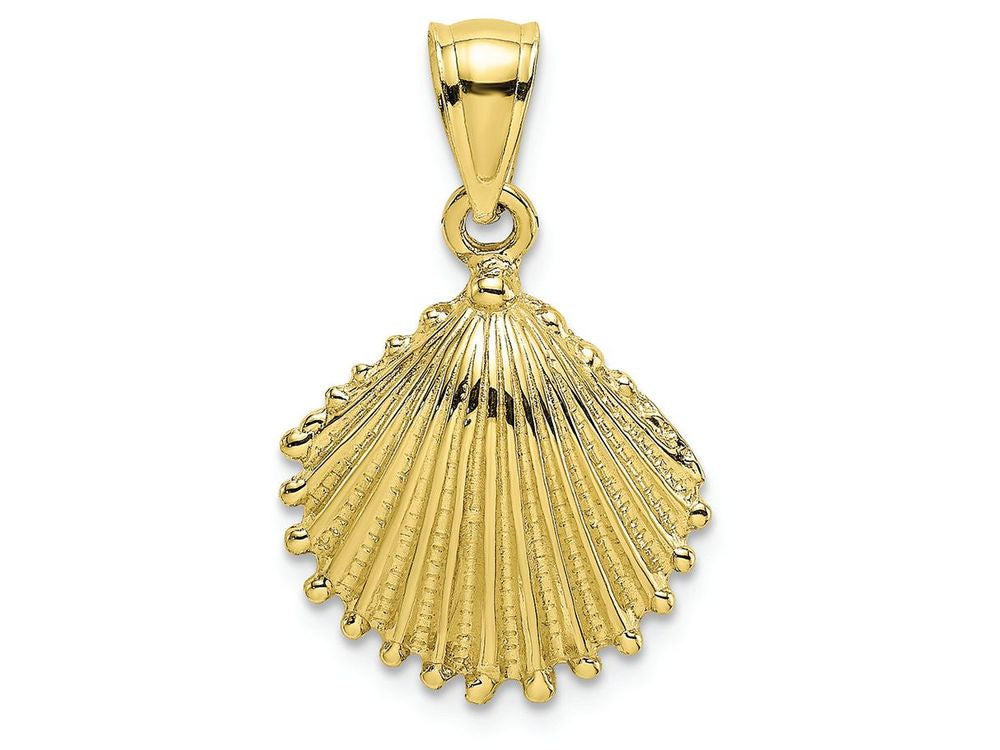 FJC Finejewelers 10k Yellow Gold Scallop Shellhp Charm