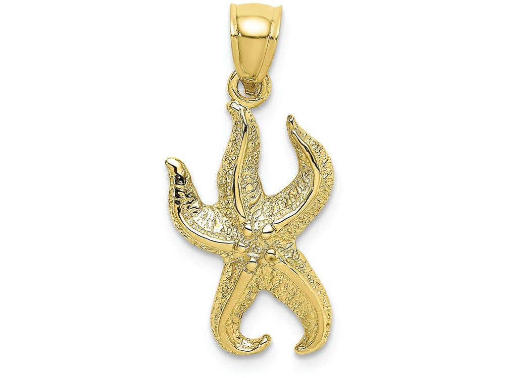 FJC Finejewelers 10k Yellow Gold Starfish Polish Charm