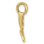 FJC Finejewelers 10k Yellow Gold 3d Whale Tail Charm