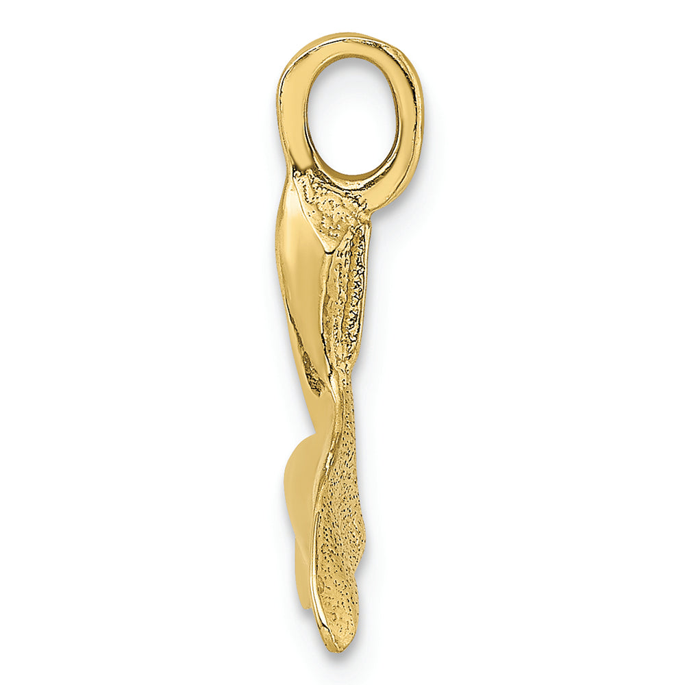 FJC Finejewelers 10k Yellow Gold 3d Whale Tail Charm